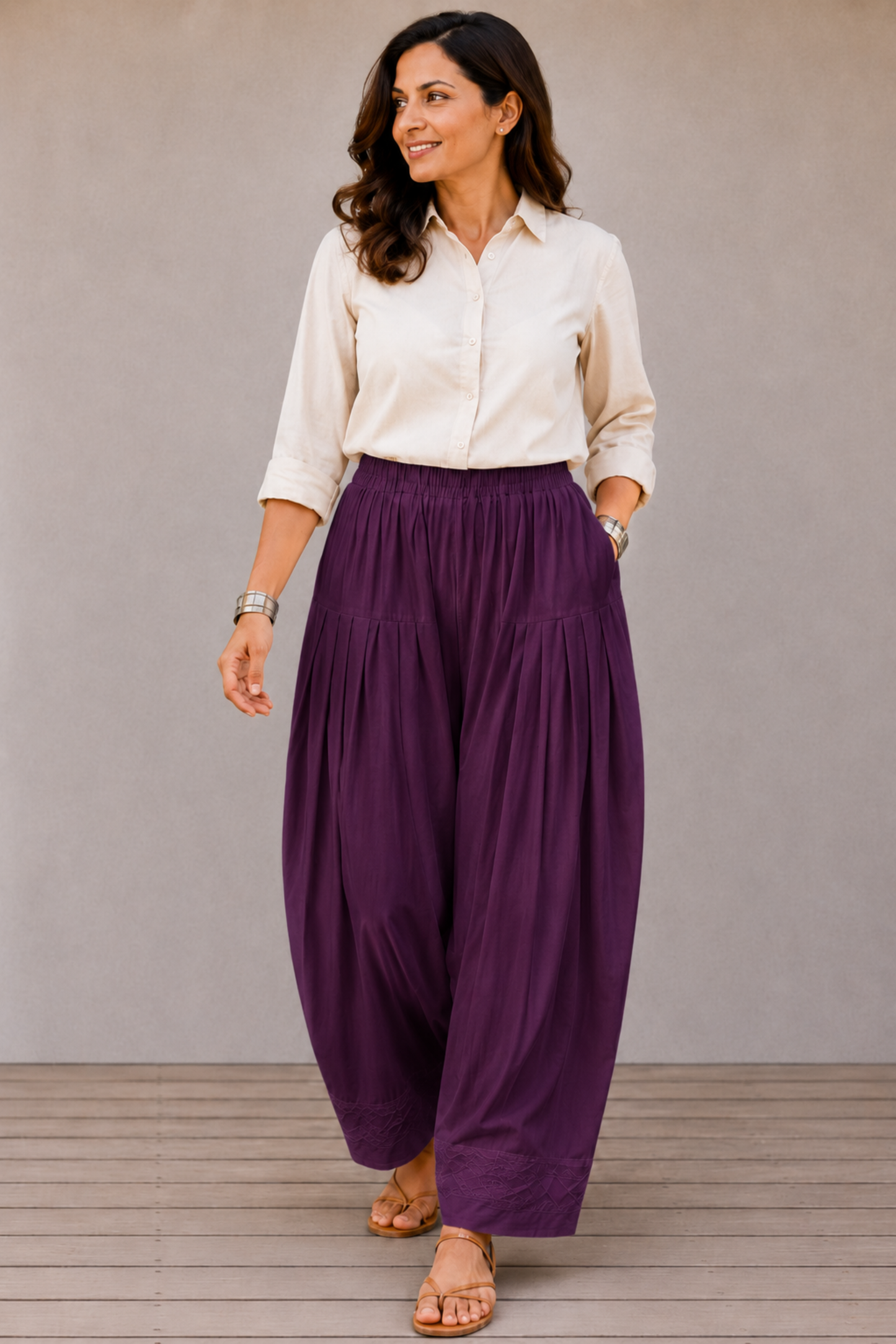 Wine Rayon Farshi Salwar