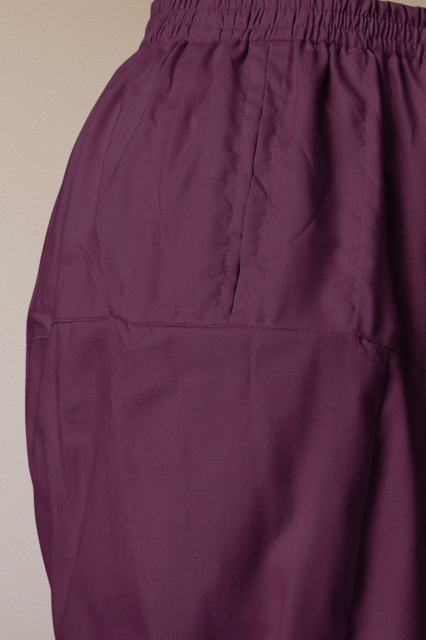 Wine Rayon Pleated Salwar