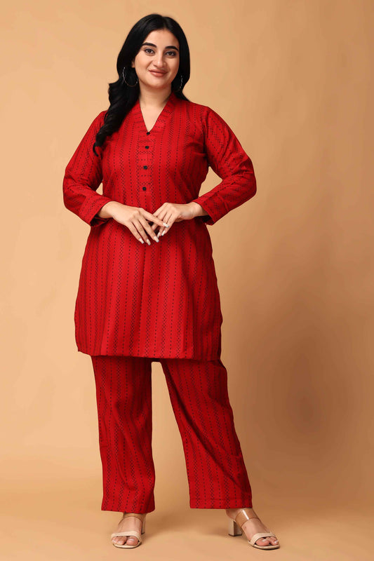Buy Plus Size Forever Radiant Woollen Co-ord Set At Apella | Sizes XS to 10 XL | India | Free Delivery | Customized