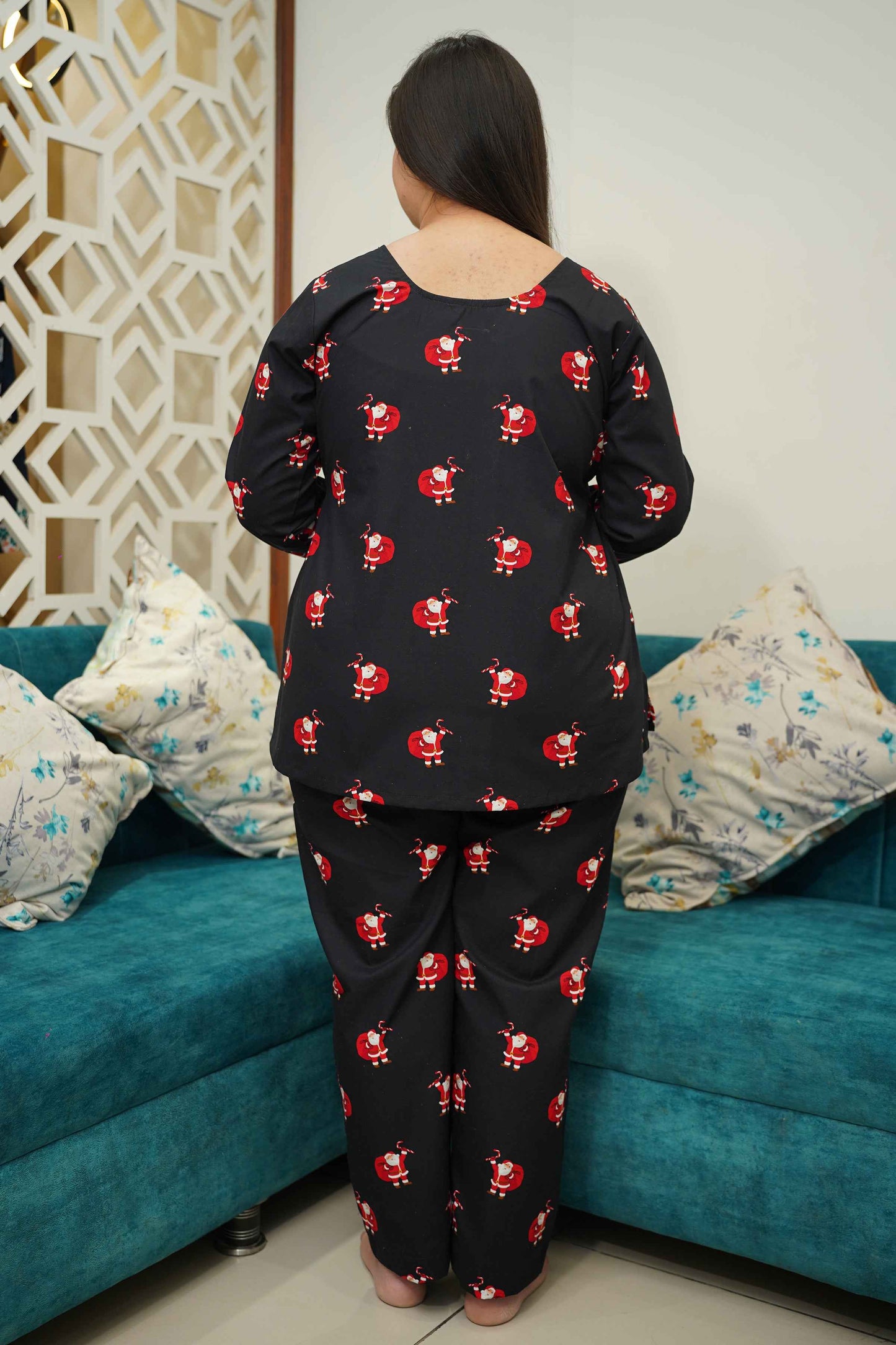 Jolly Santa Woollen Night Suit