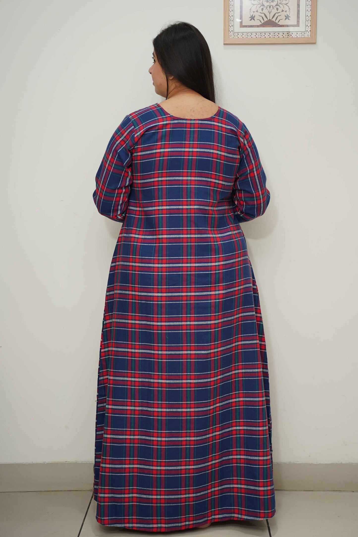 Blue Berry Woollen Night Gown