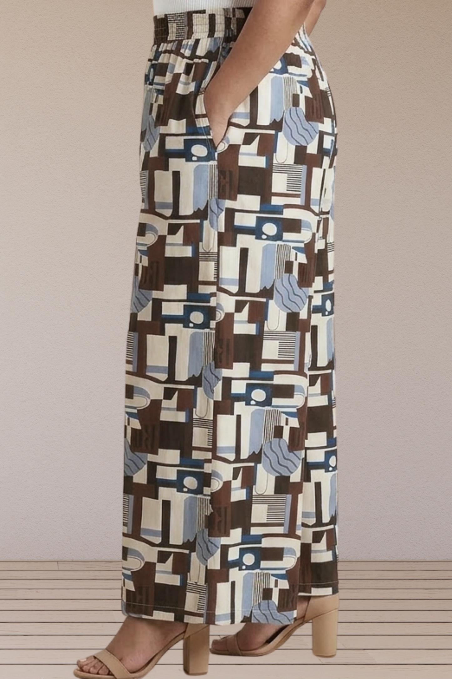 Indigo Mosaic Rayon Lounge Pants