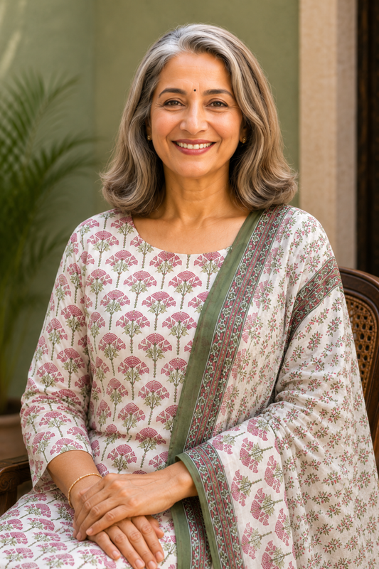 Cottage Garden Cotton Salwar Suit