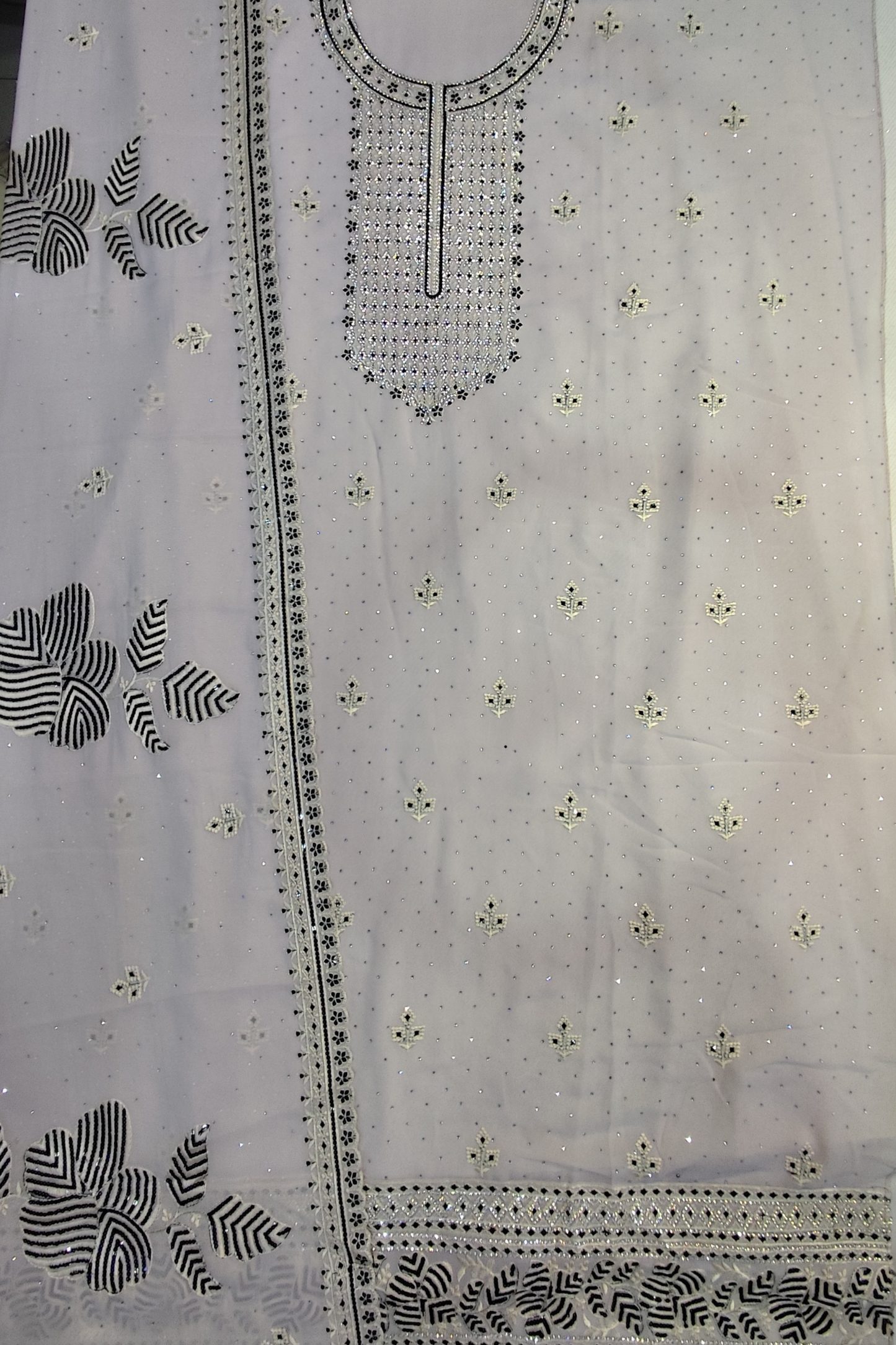 Diamond Grey Crushed Shimmer Suit