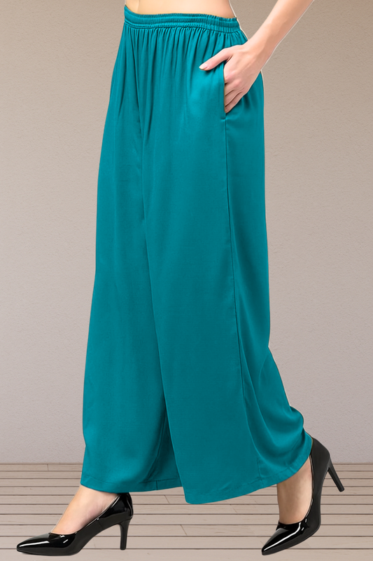 Firozi Flared Palazzo Pant