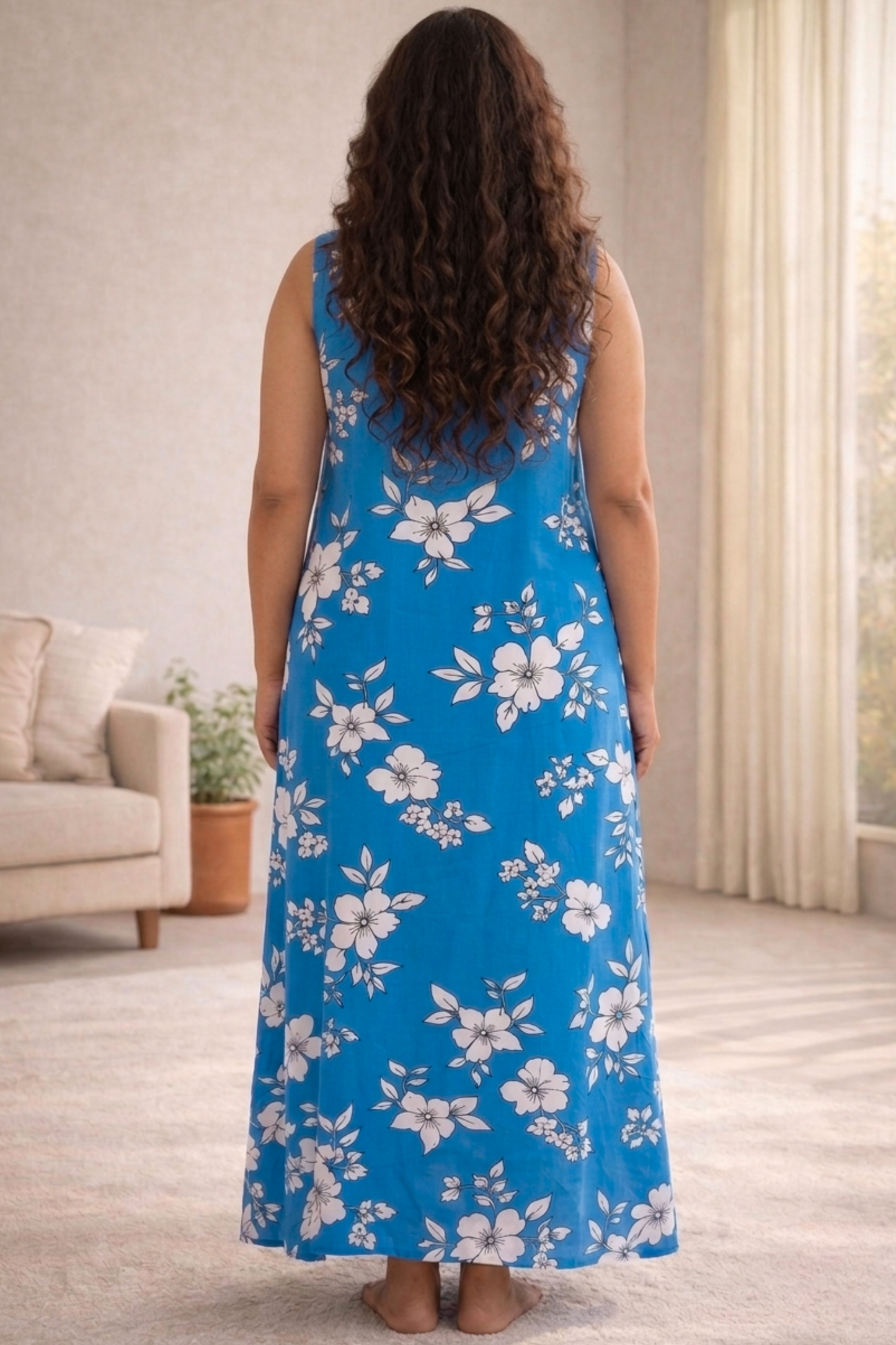 Summer Daybreak Floral Lounge Dress