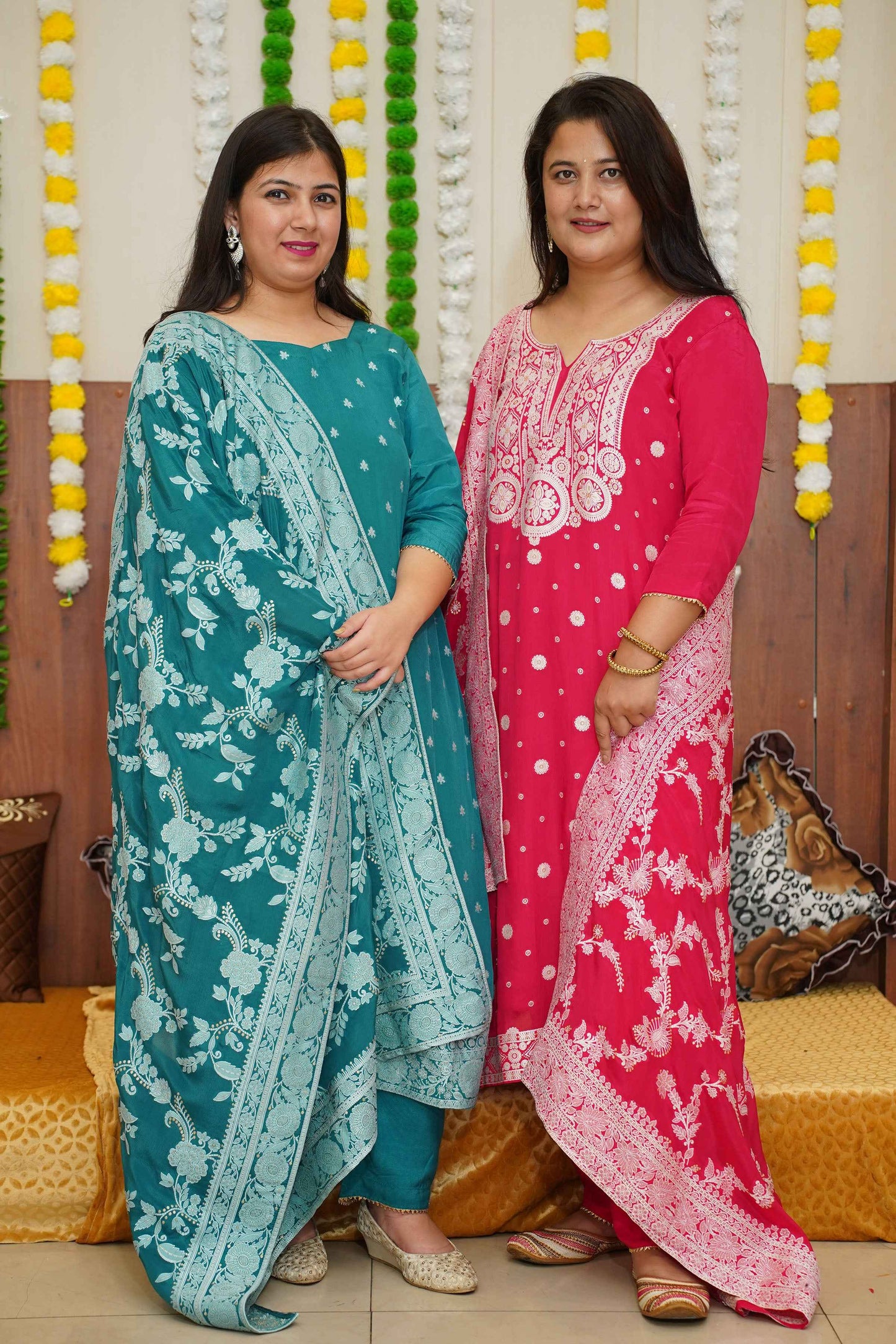 Buy Plus Size Firozi Fusion Crepe Suit Set At Apella | Sizes XS to 10 XL | India | Free Delivery | Customized