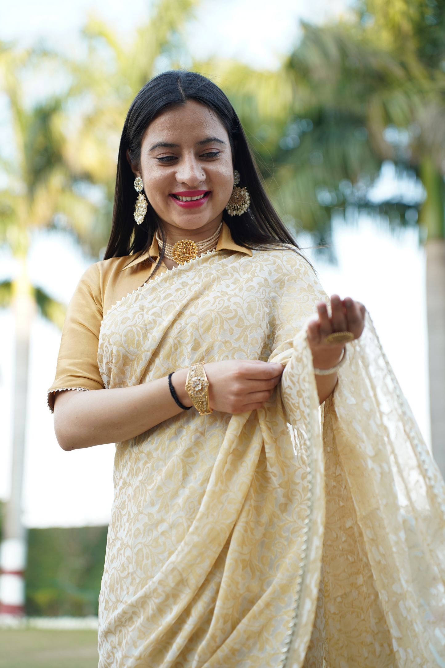 Sunset Radiance Saree with Blouse