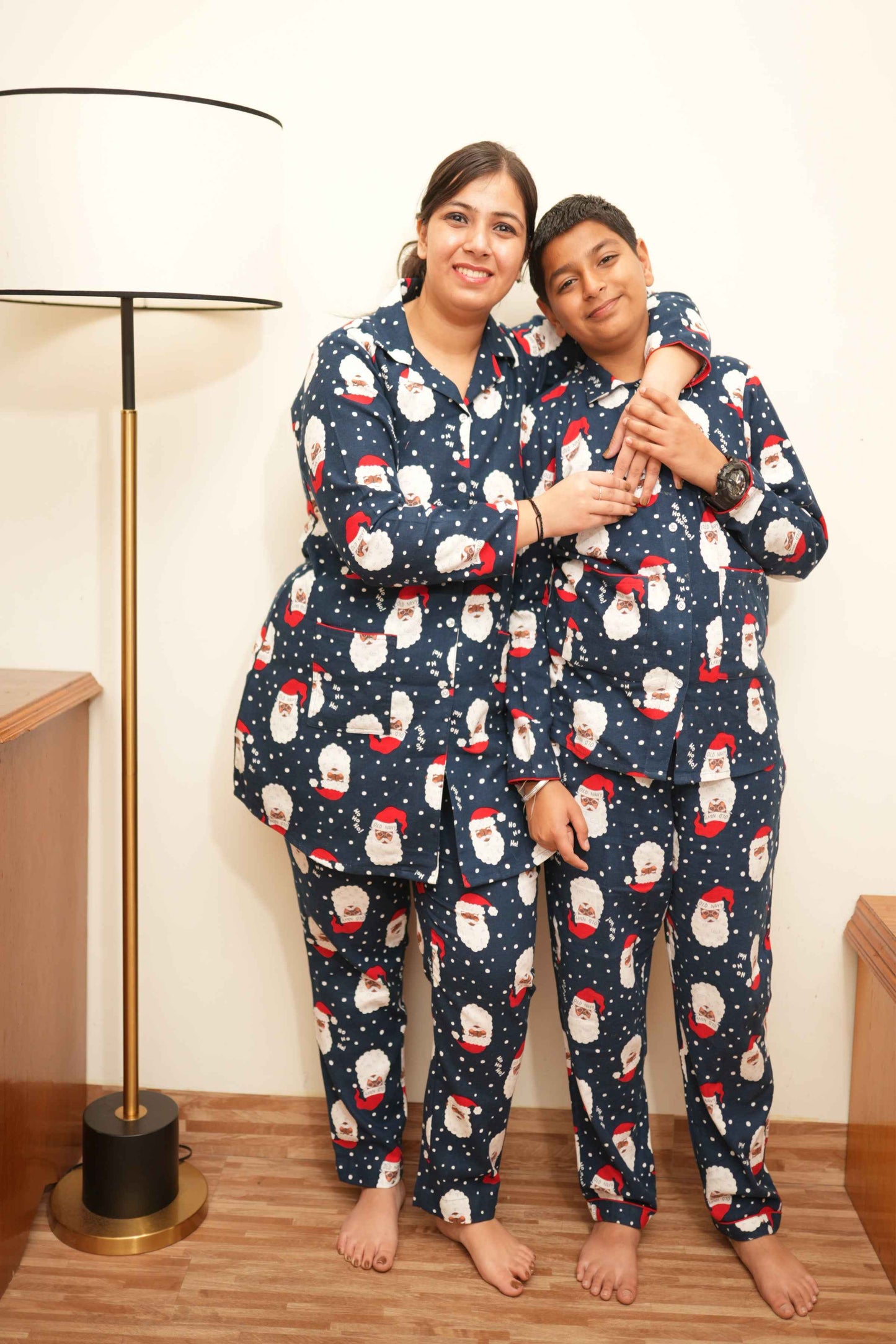 Buy Plus Size Frosty Santa Woollen Night Suit At Apella | Sizes XS to 10 XL | India | Free Delivery | Customized