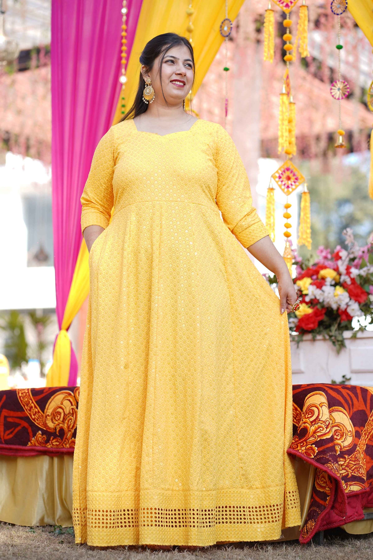 Sunlit Sparkle Sequined Fancy Dress