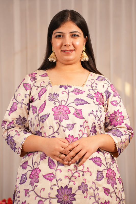 Ziya Ivory Farshi Salwar Suit