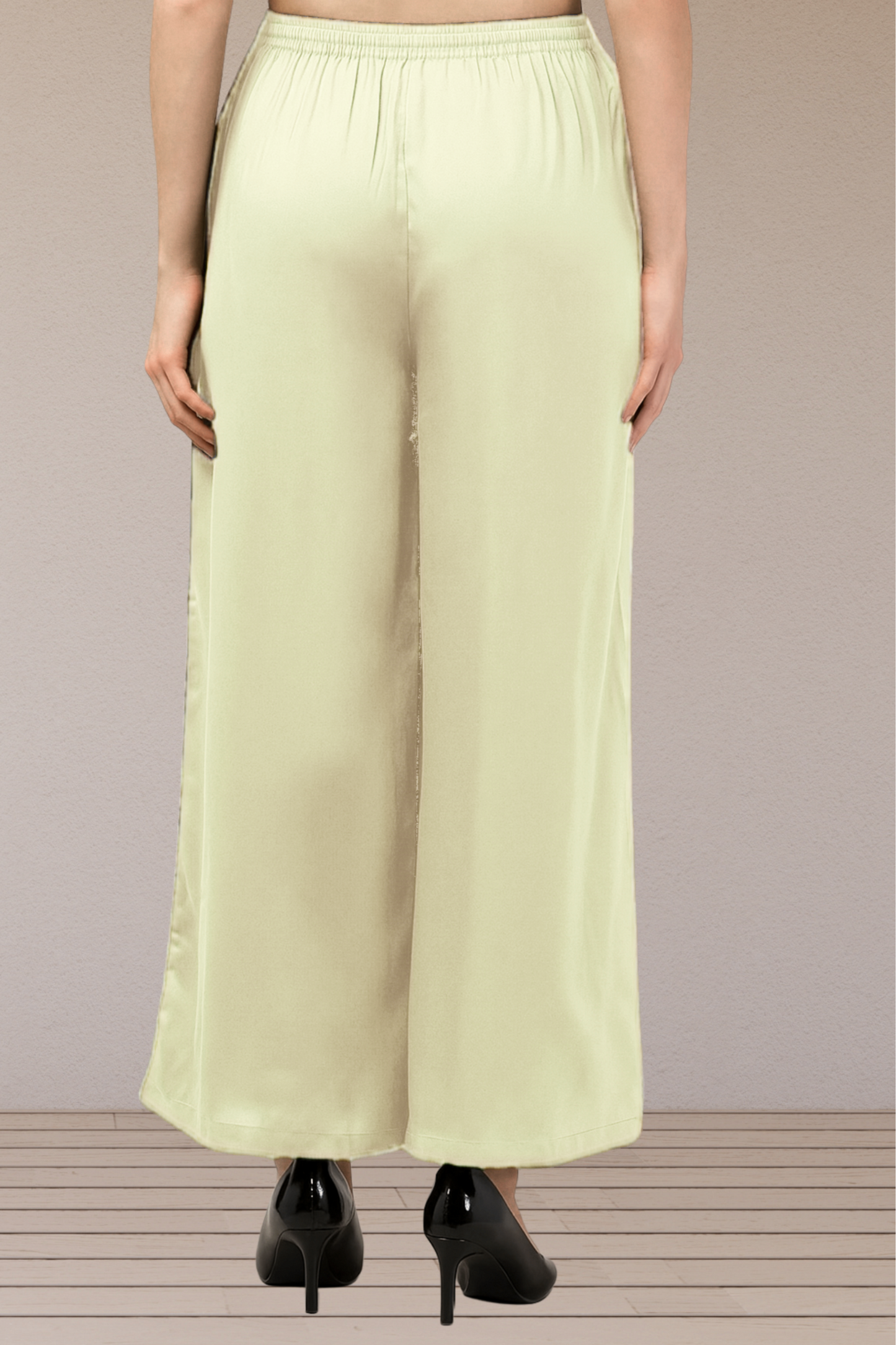 Lemon Flared Palazzo Pant