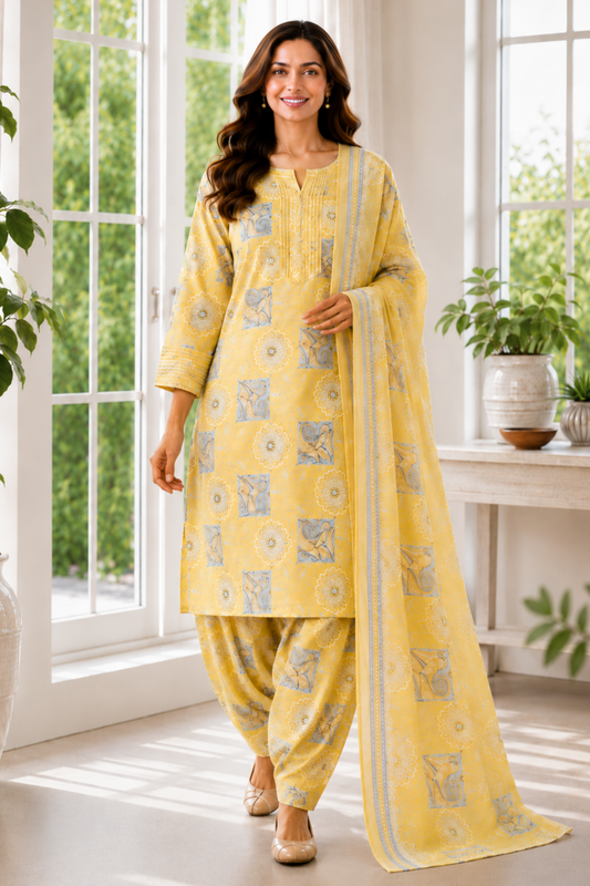 Honey Vanilla Mul Cotton Dupatta