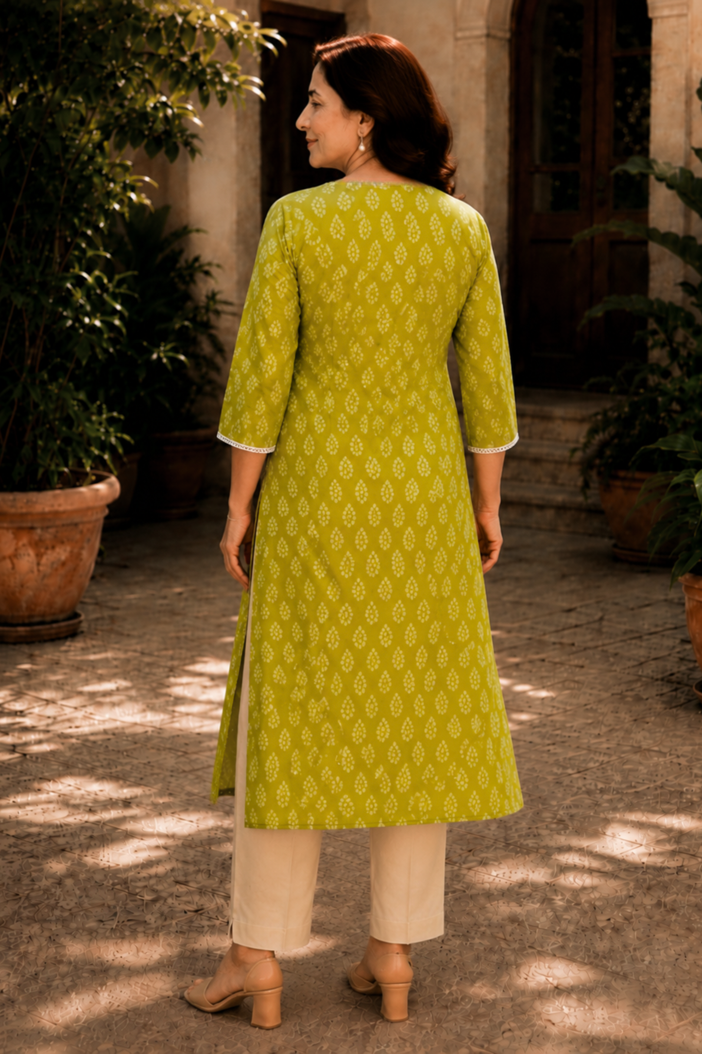Vanya Vine A-line Cotton Kali Kurta