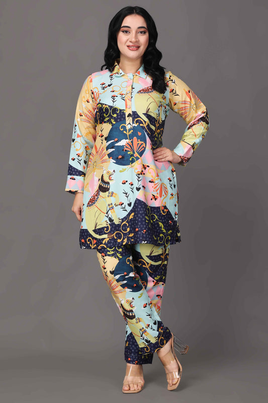 Creamy Canvas Woollen Co-ord Set