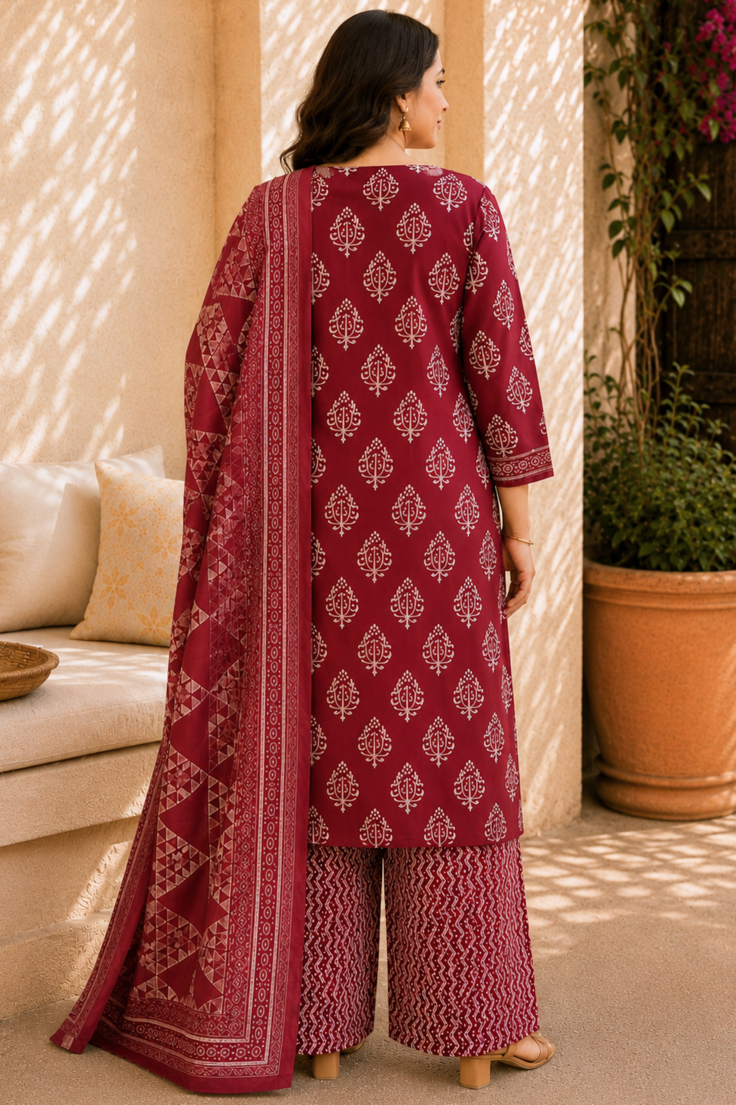 Arunima Block Printed Cotton Suit