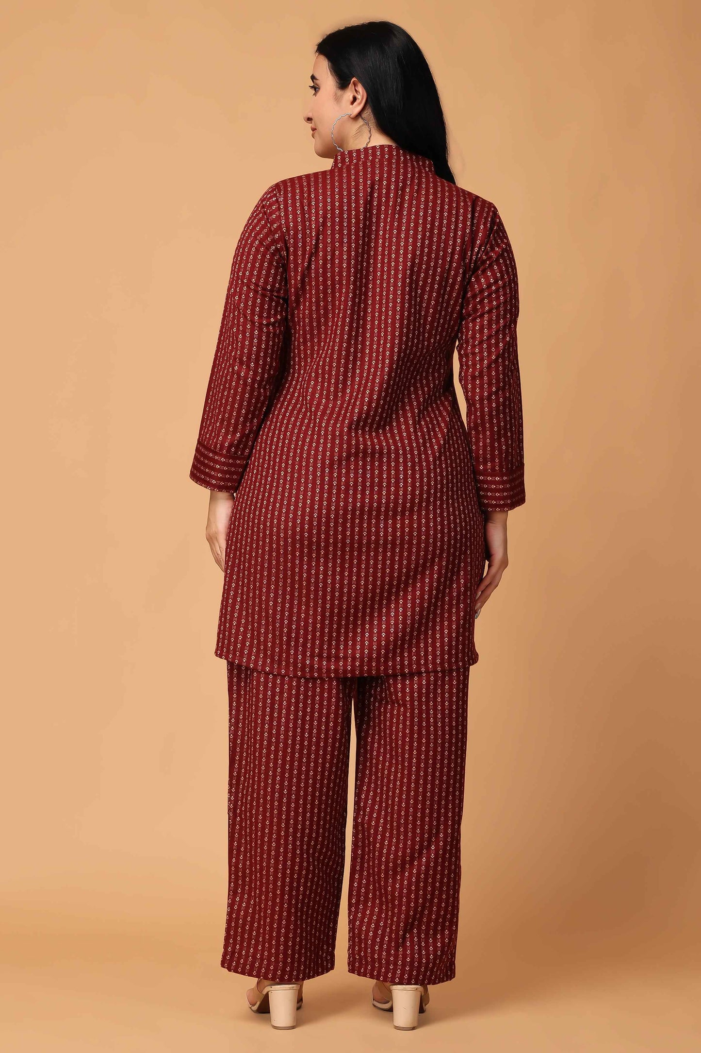 Buy Plus Size Furnace Flow Woollen Co-ord Set At Apella | Sizes XS to 10 XL | India | Free Delivery | Customized