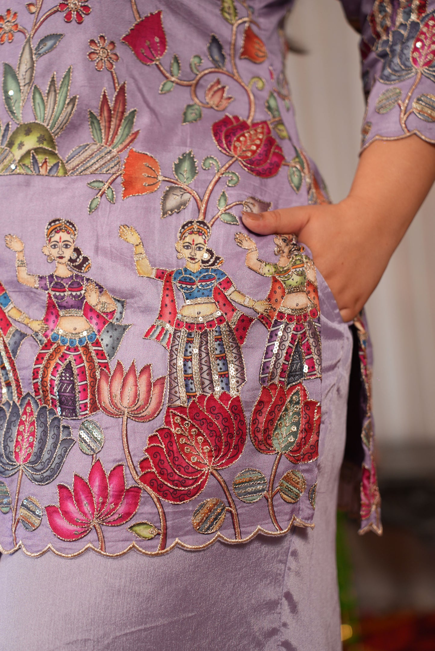 Gulnar Mauve Fusion Co-ord Set