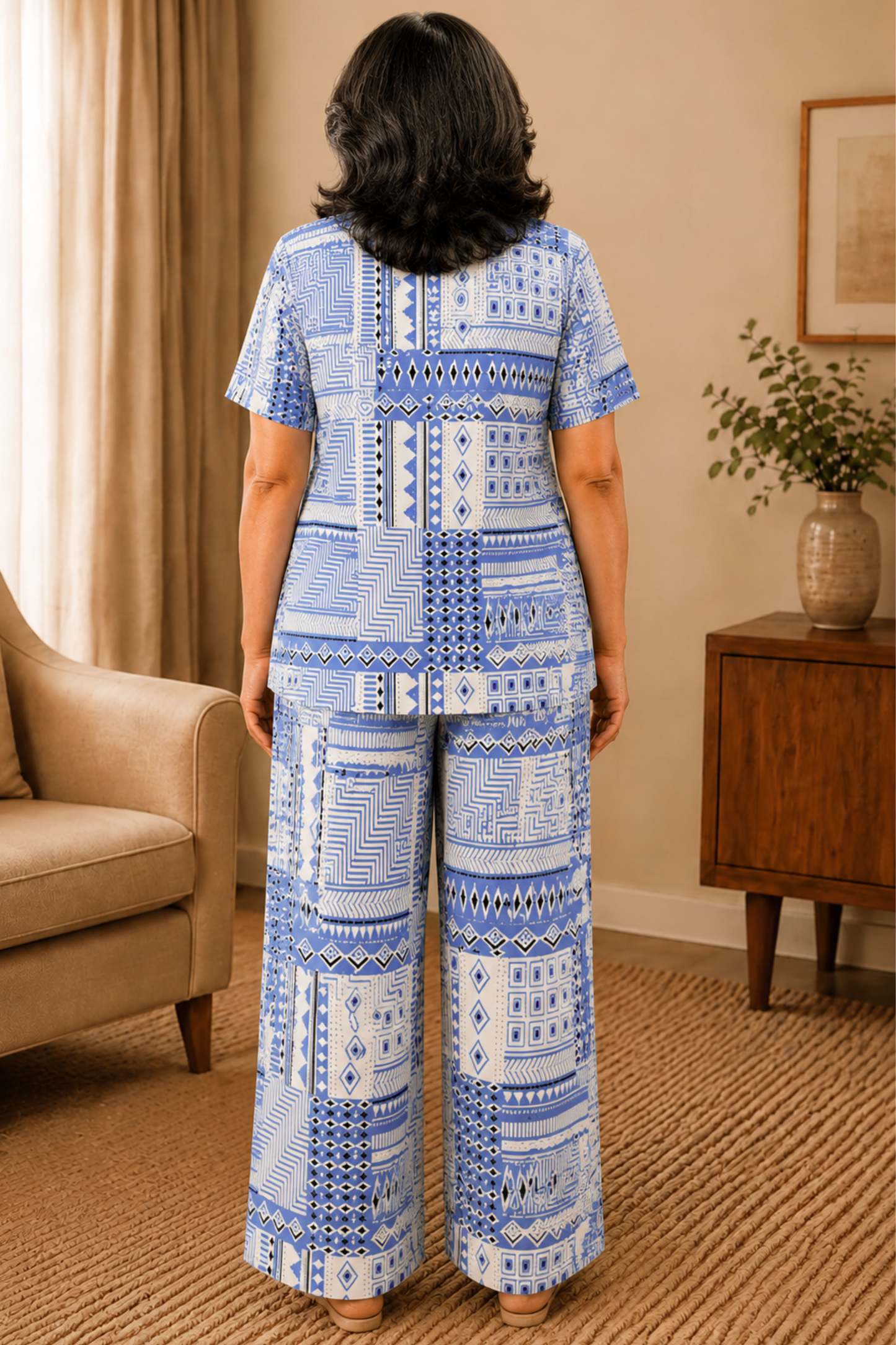 Medallion Muse Rayon Night Suit