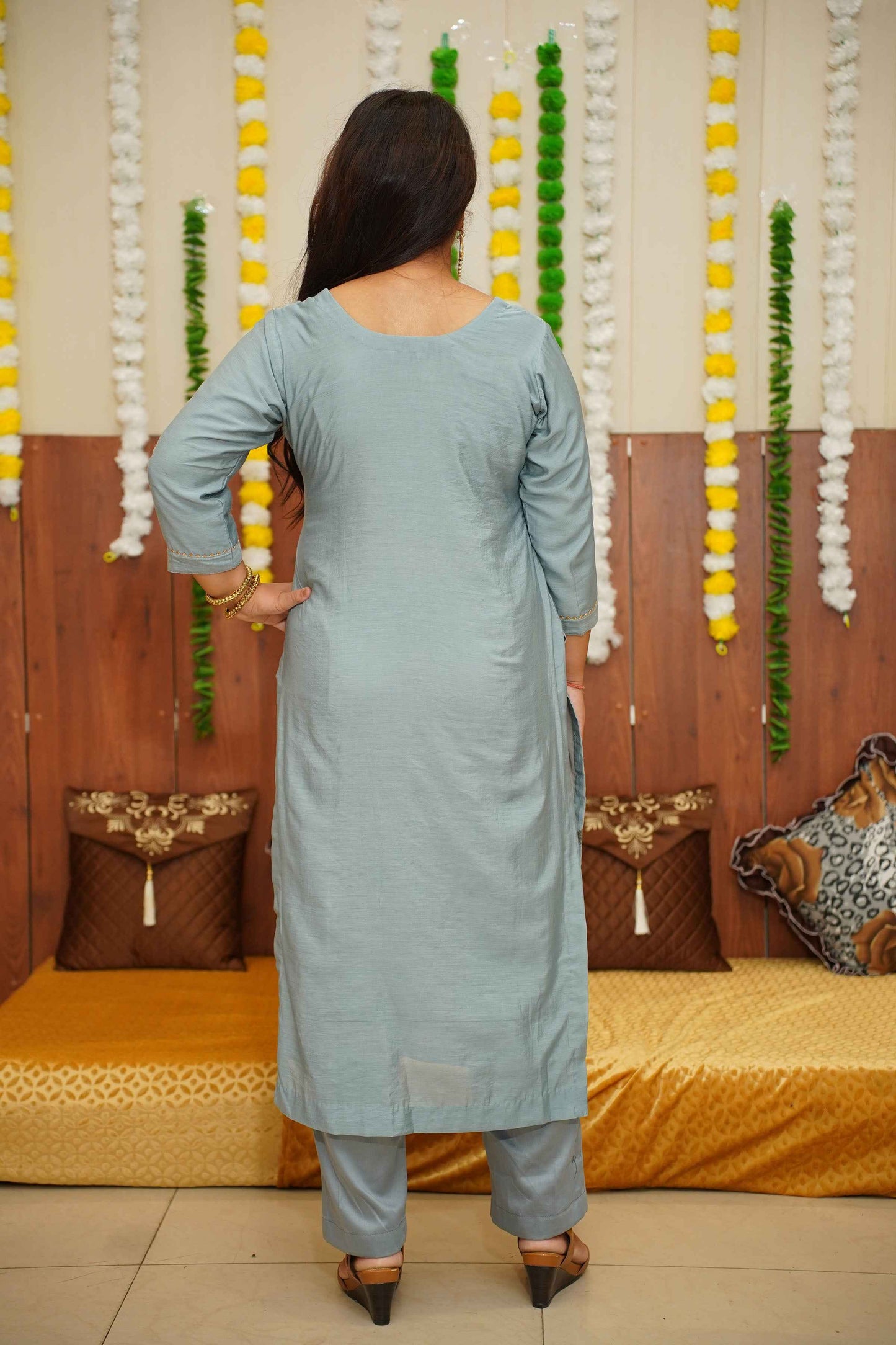 Buy Plus Size Moonlit Marvel Fancy Suit Set At Apella | Sizes XS to 10 XL | India | Free Delivery | Customized