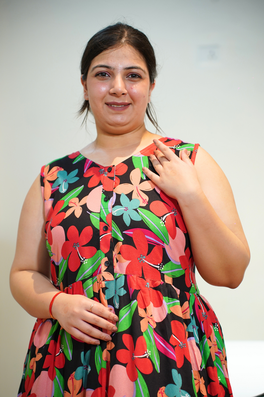 Floral Fiesta Rayon Night Gown