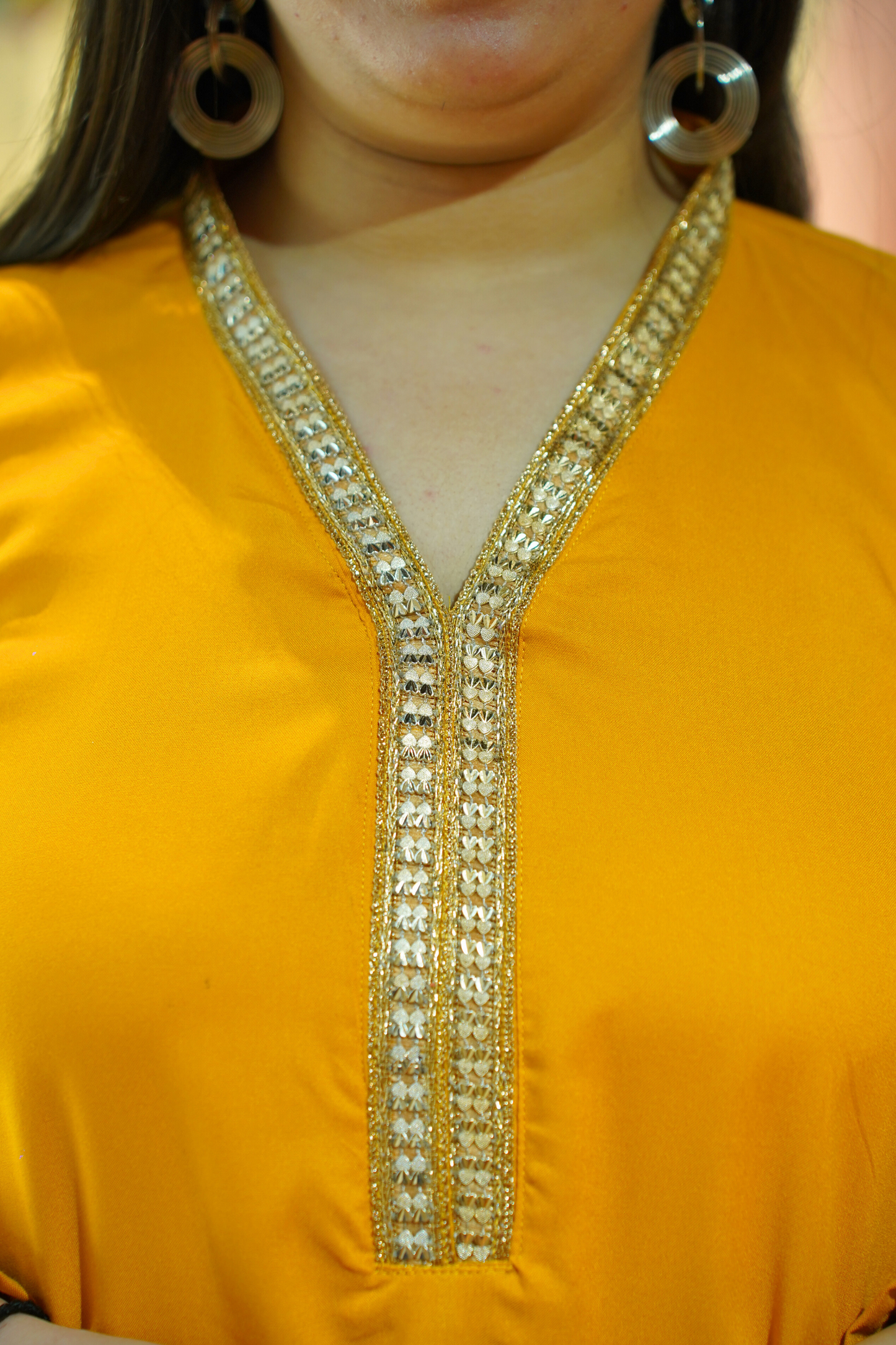 Mustard Gold Rayon Salwar Suit