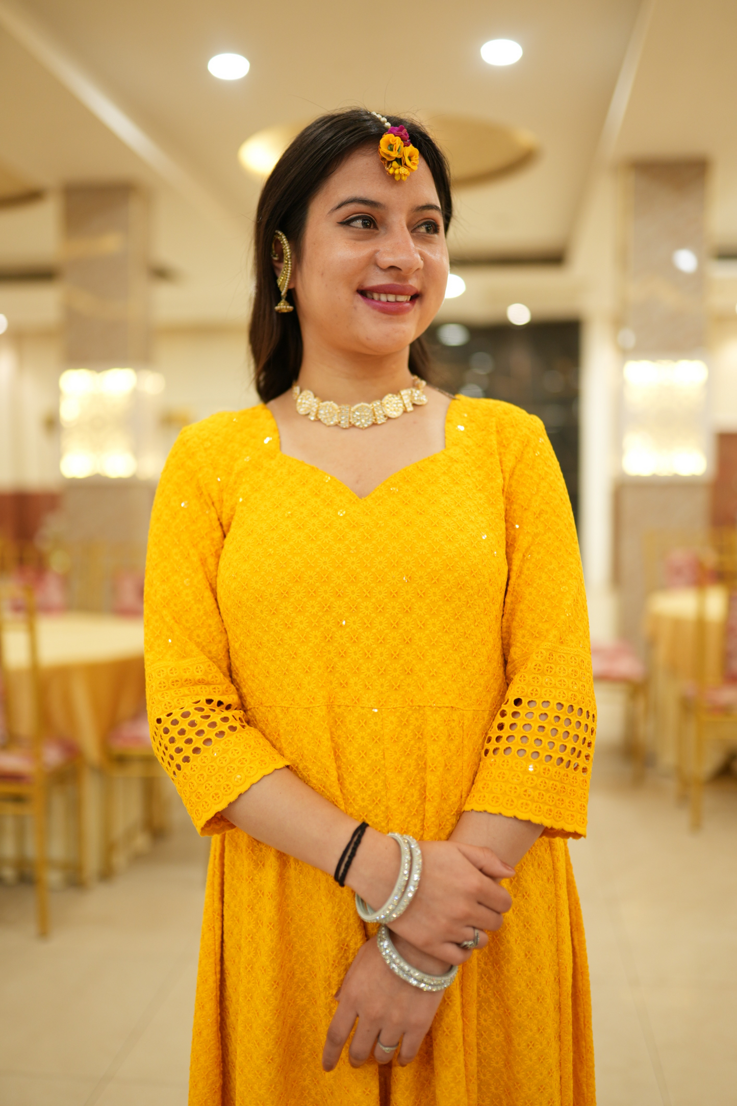 Yellow Dress For Haldi