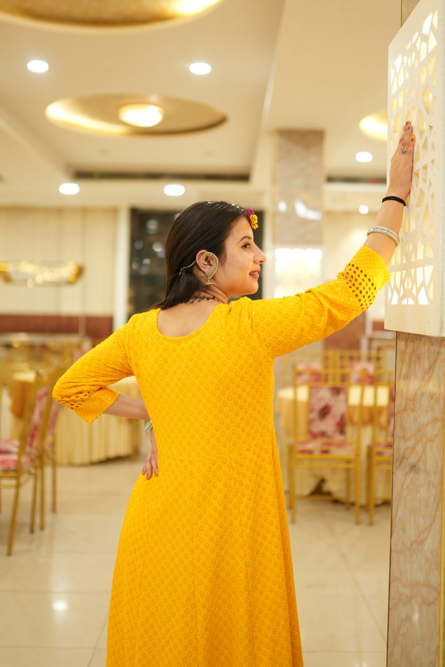 Yellow Dress For Haldi