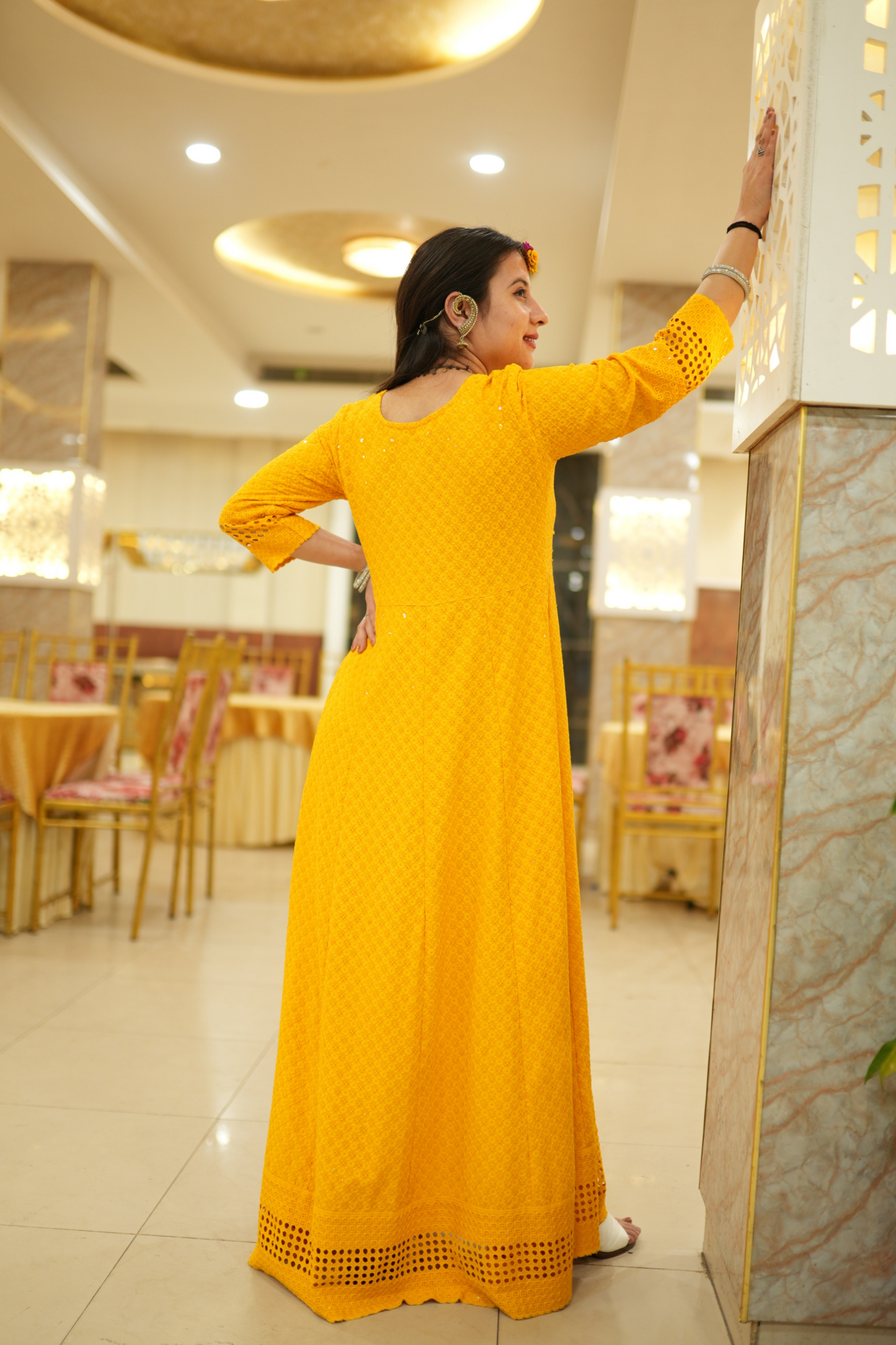 Yellow Dress For Haldi