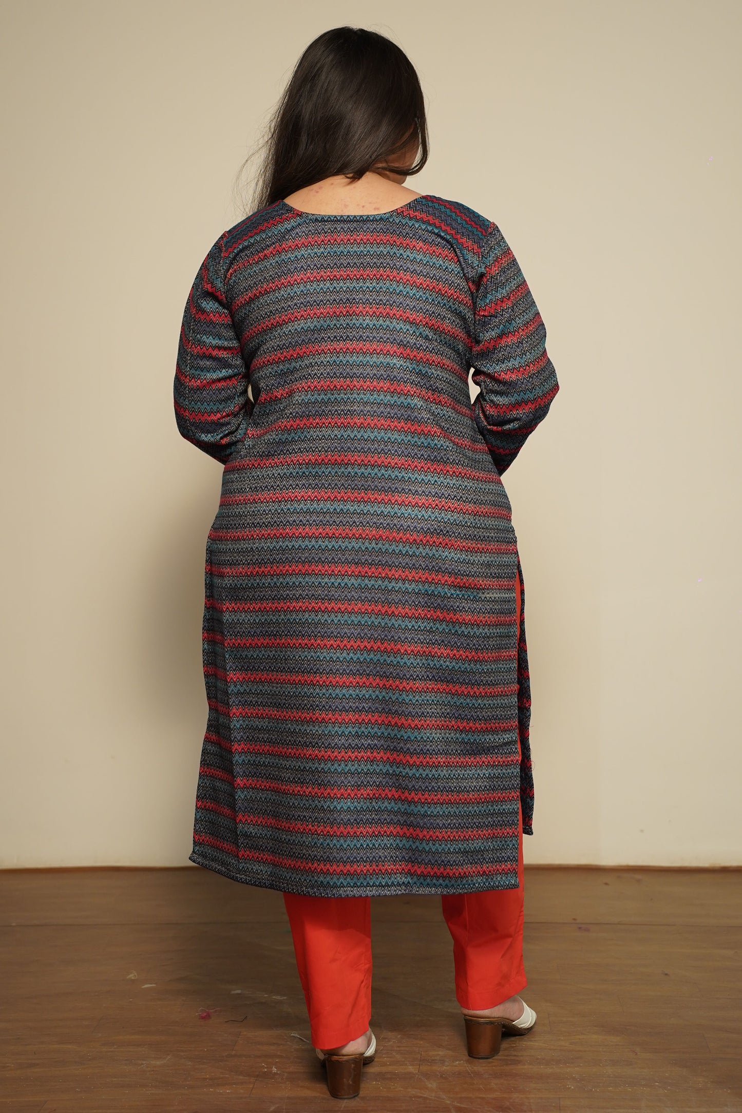 Nautical Flame Woollen Kurta