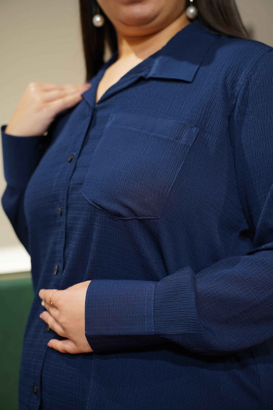 Berry Blue Crushed Co-ord Set