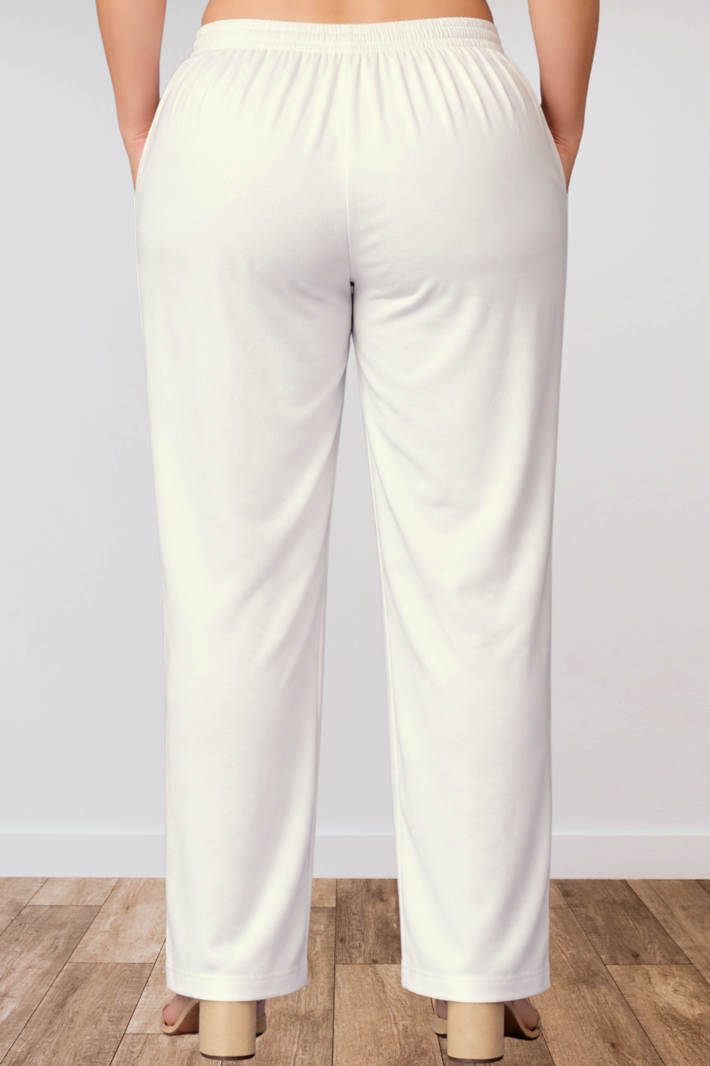 Off White Anti Wrinkle Kurti Pants