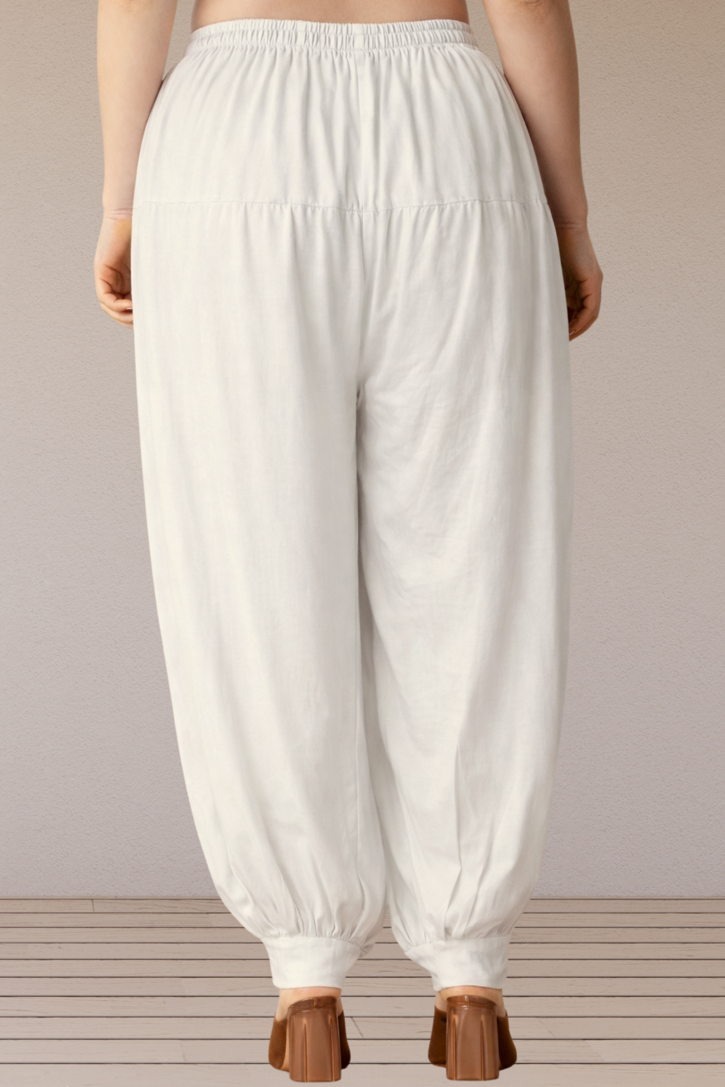 Off White Rayon Afghani Salwar