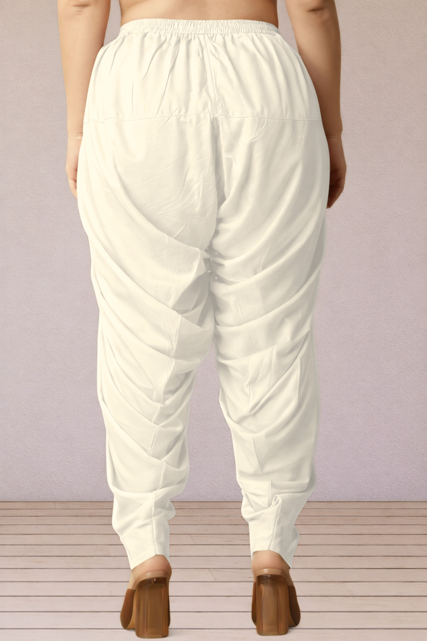 Off White Rayon Patiala Salwar