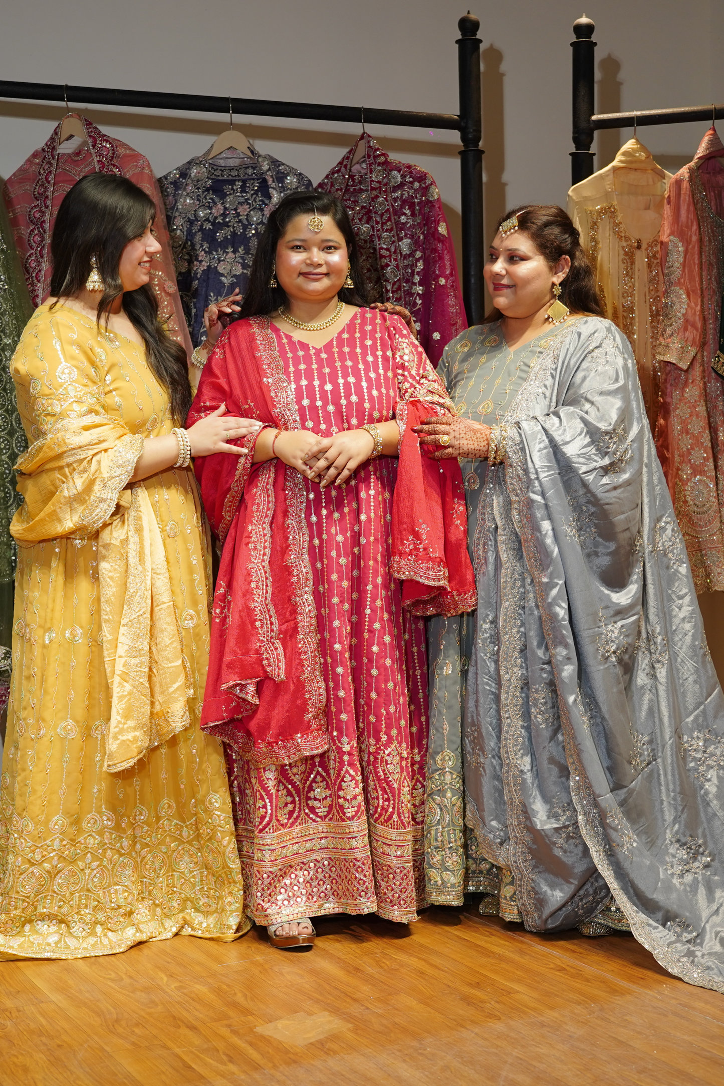 Opaline Mirage Embroidered Dress With Dupatta