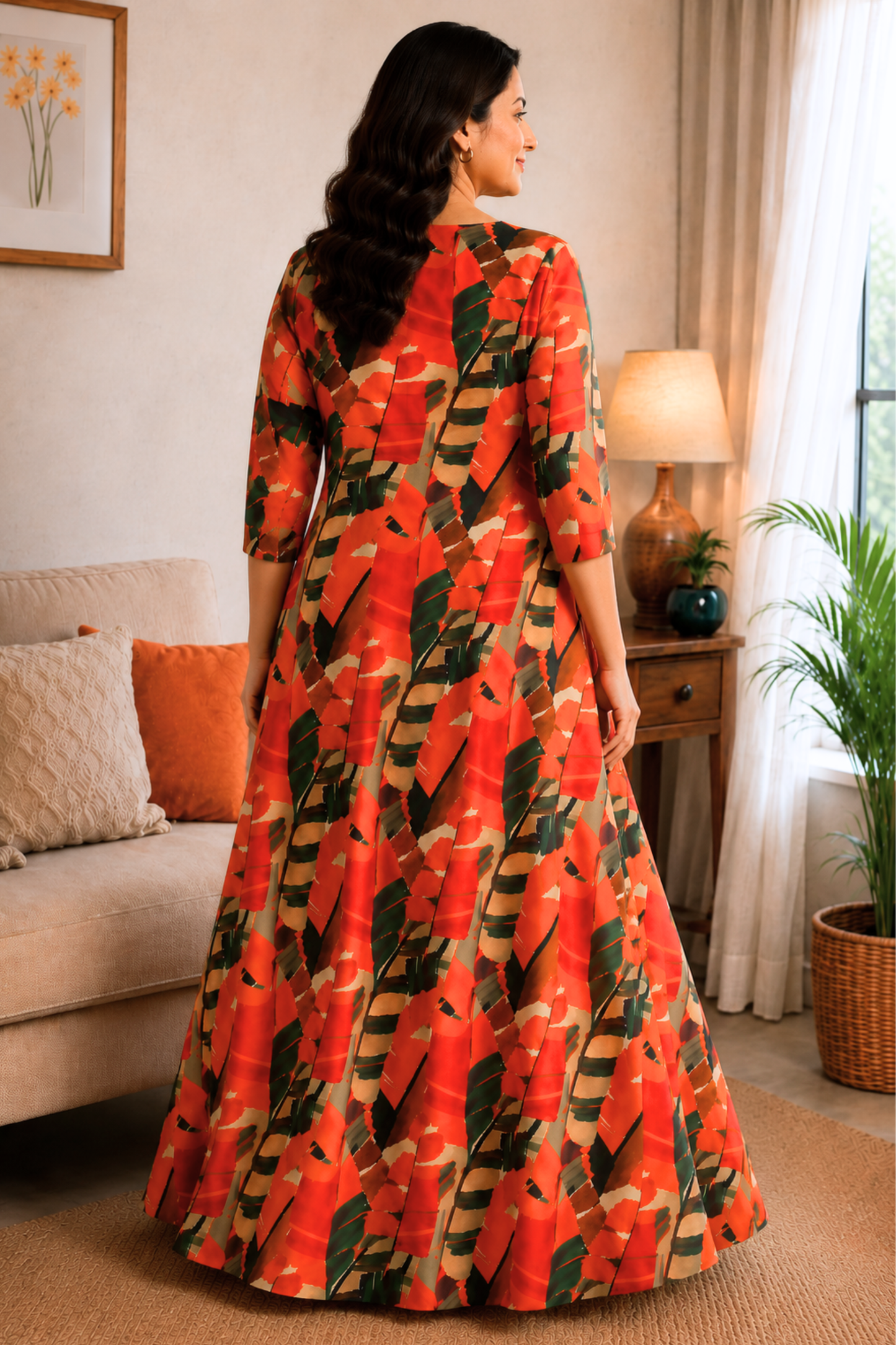 Tangerine Days A-Line Summer Dress