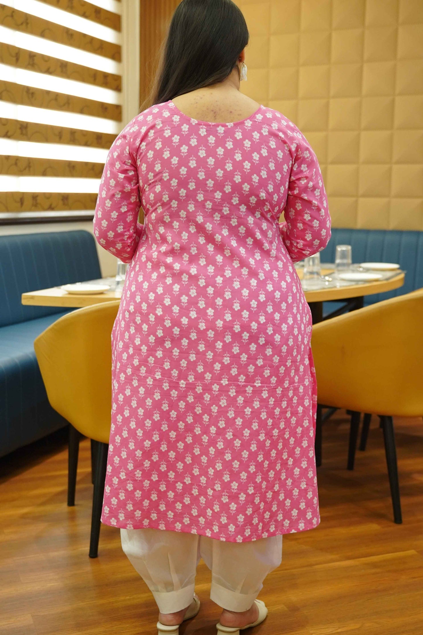 Orchid Pink Bagh Cotton Kali Kurta