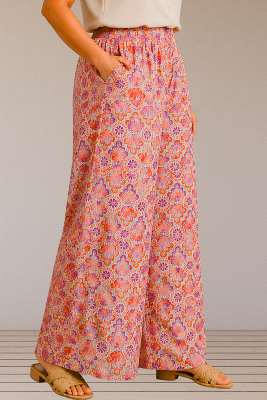 Peach Sorbet Rayon Lounge Pants