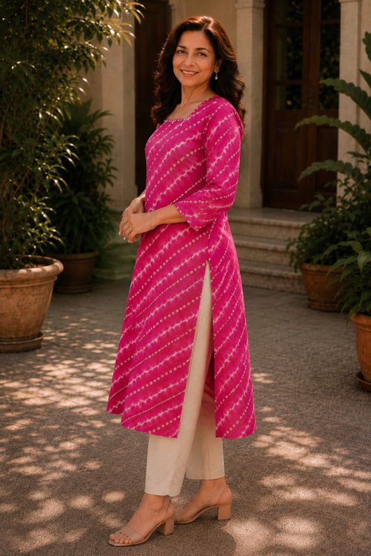 Abeer Leher A-line Cotton Kali Kurta