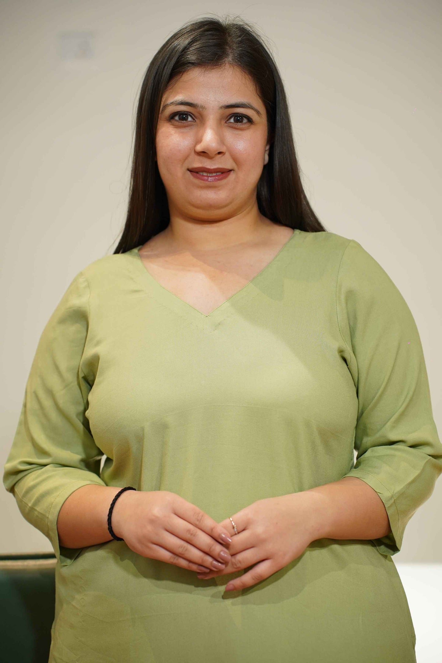 Pista Green Everyday Rayon Kurta