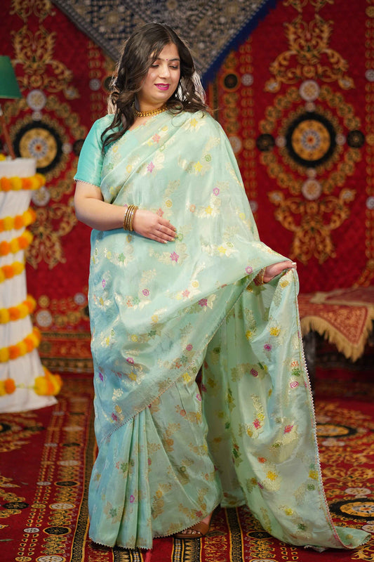 Rati Shringar Woven Tissue Saree