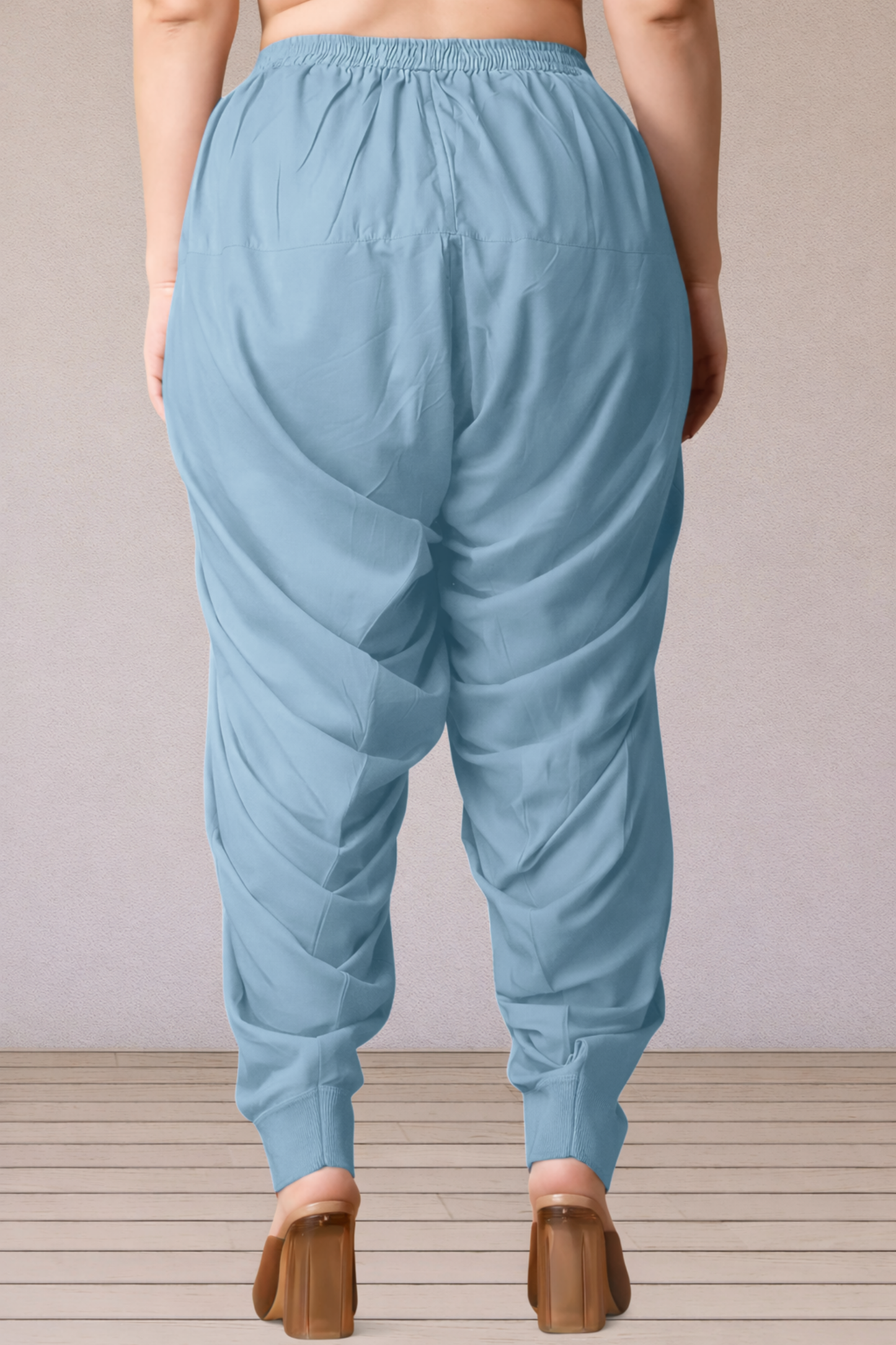 Powder Blue Rayon Patiala Salwar