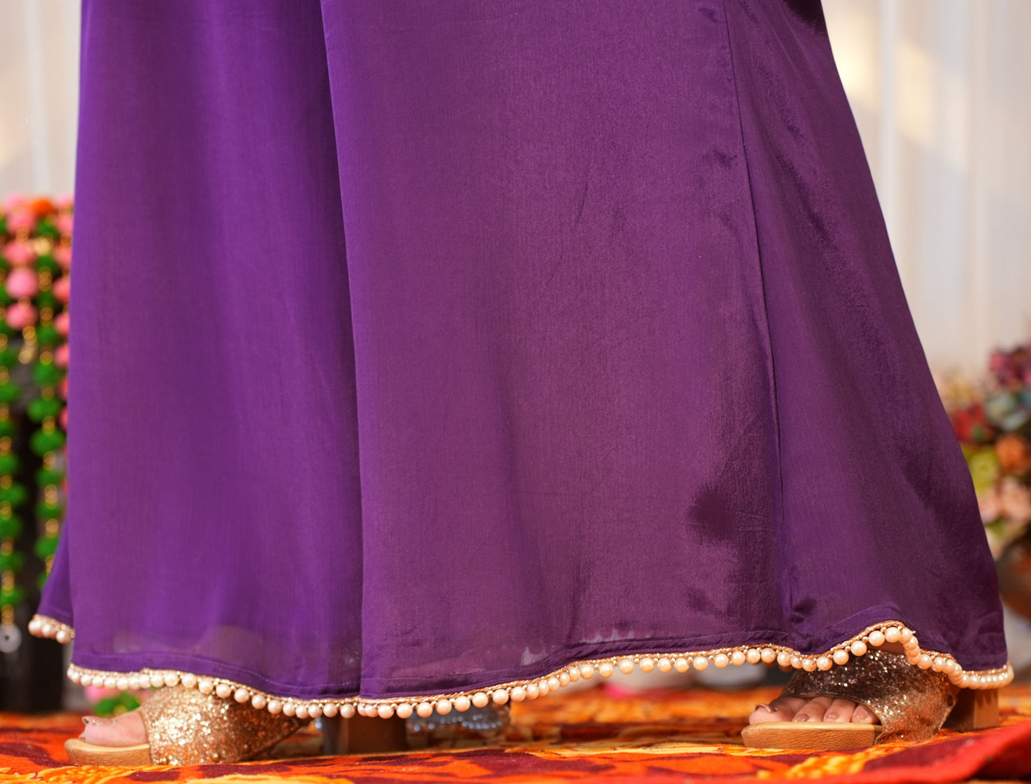 Ziya Purple Fusion Co-ord Set