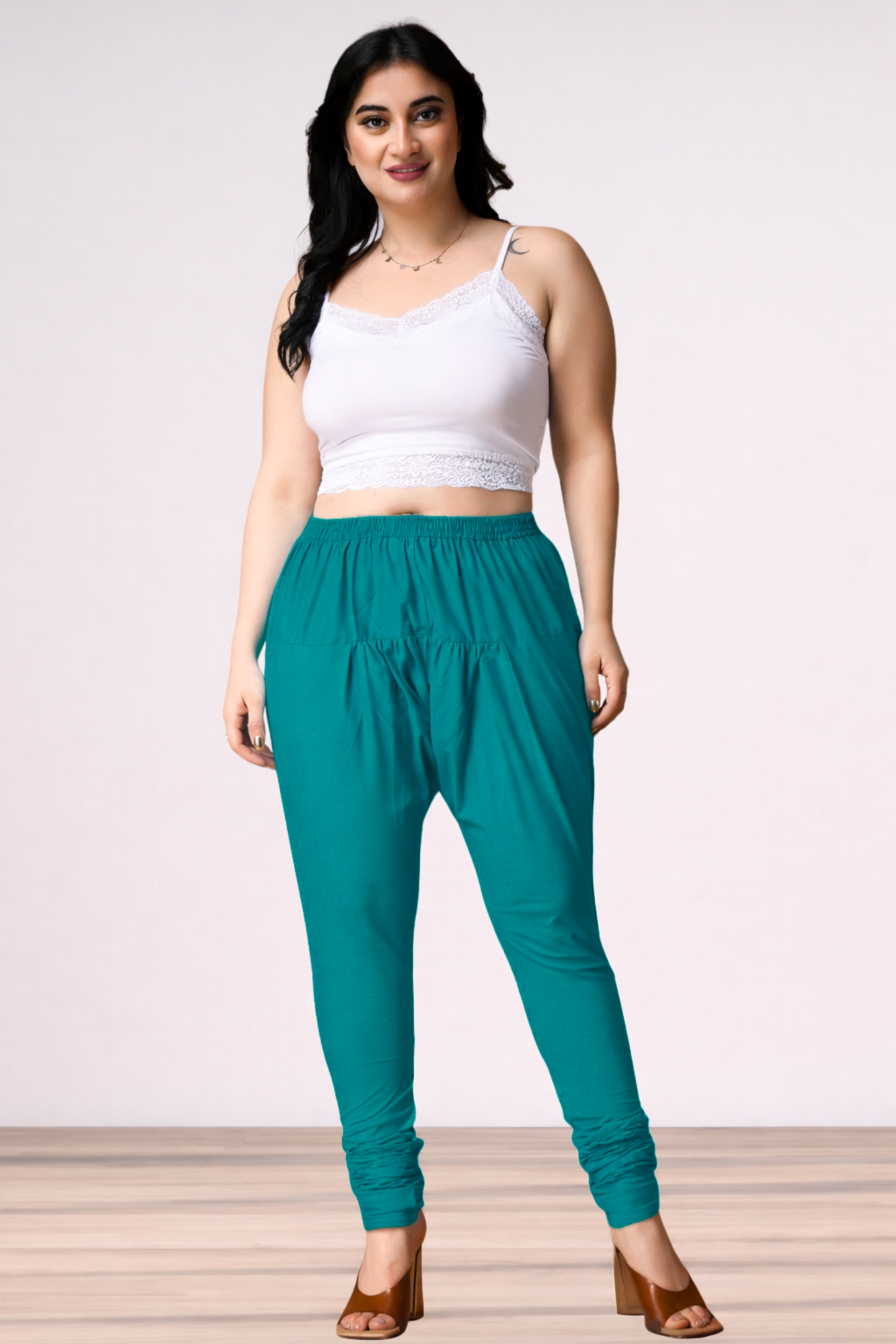 Firozi Rayon Churidar Pants