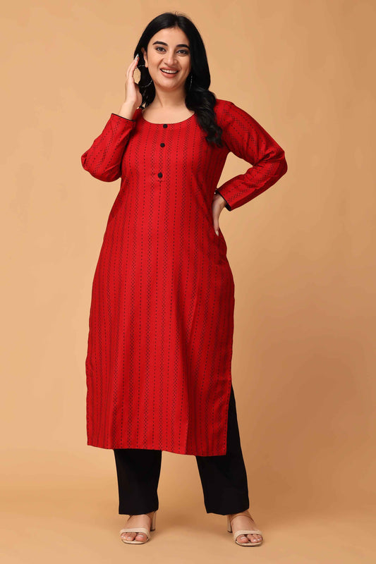 Buy Plus Size Forever Radiant Woollen Kurta At Apella | Sizes XS to 10 XL | India | Free Delivery | Customized