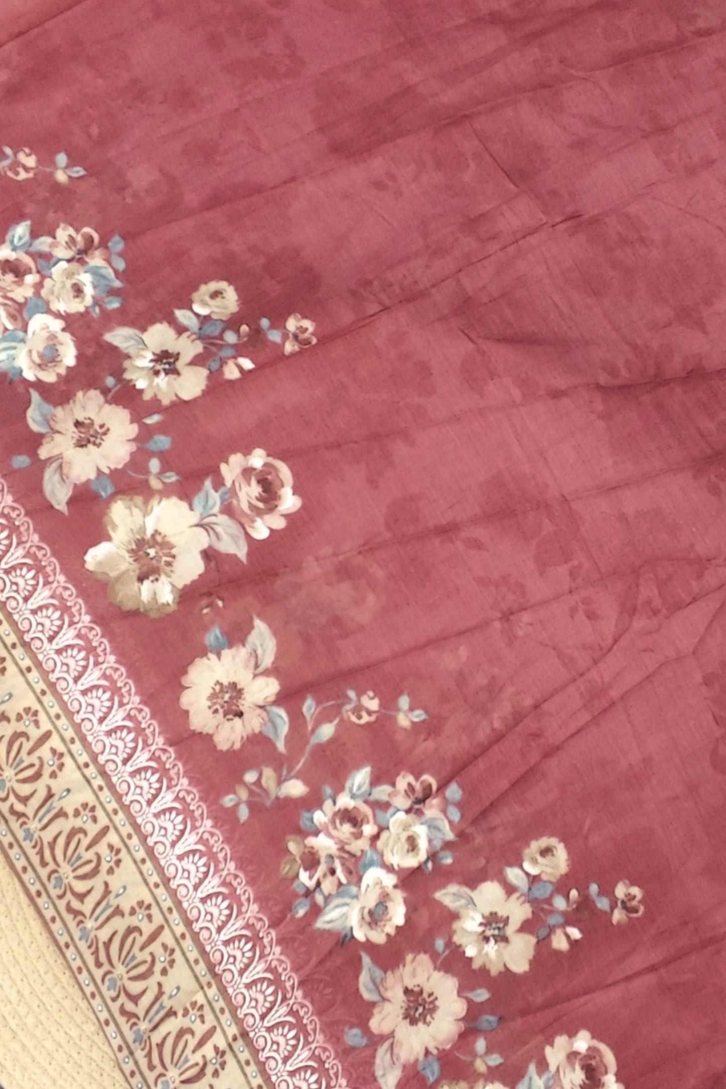 Wild Magnolia Mul Cotton Dupatta