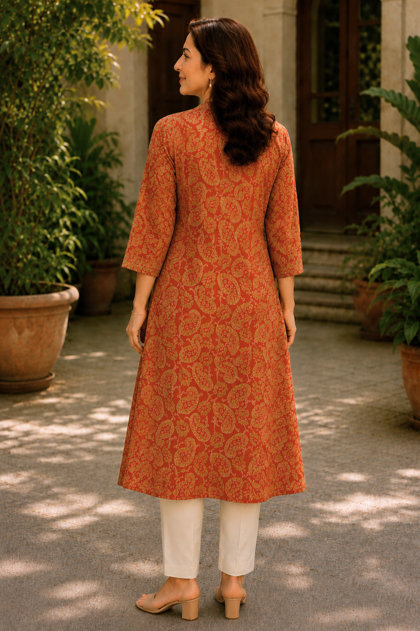 Saanvi Bagh A-line Cotton Kali Kurta