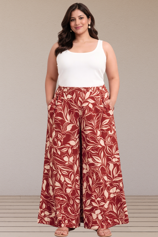 Rust Botanical Summer Lounge Pants