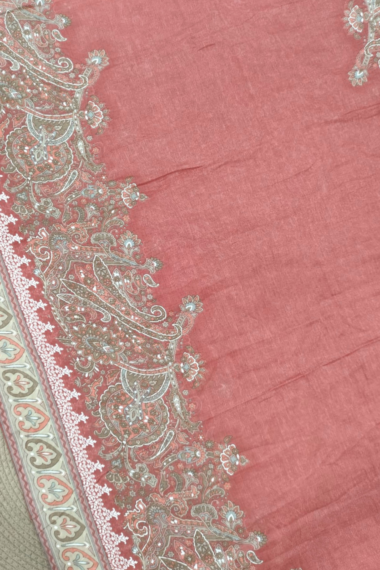 Vintage Wood Mul Cotton Dupatta