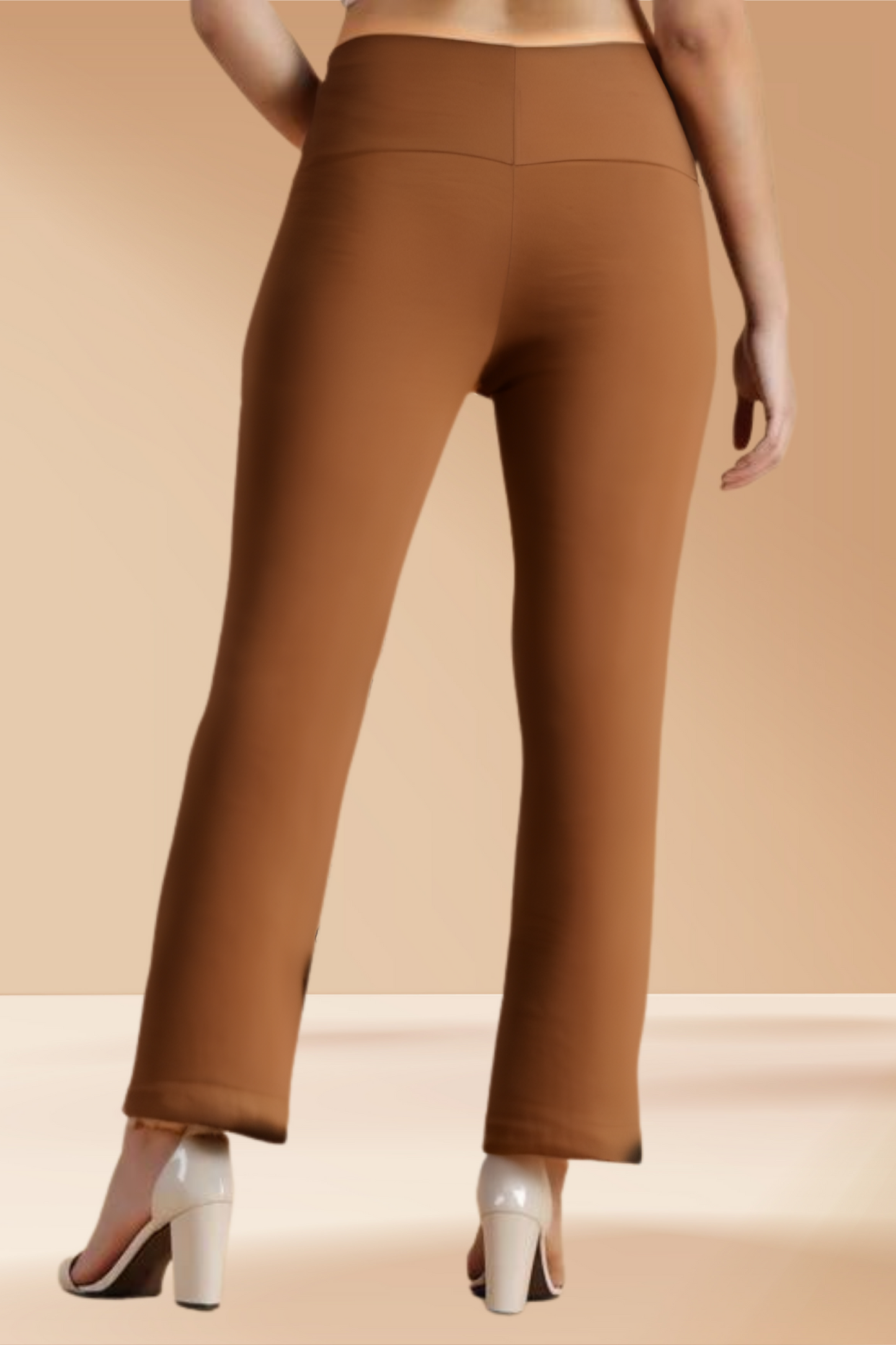 Buy Plus Size Rust Tummy Tucker Pants At Apella | Sizes XS to 10 XL | India | Free Delivery | Customized